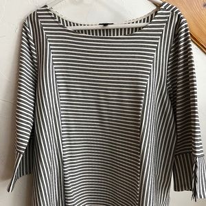 Talbots - 1X stripped quarter length shirt
